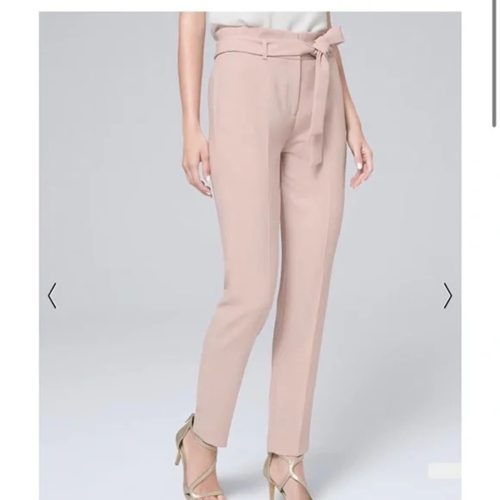 WHBM Pink “The Tapered Ankle” Pants